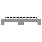 vidaXL Lit de jour avec lit gigogne gris clair 90x190 cm tissu