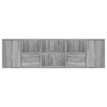 vidaXL Armoire d'angle sonoma gris 160x40x45 cm bois d'ingénierie