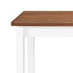 vidaXL Table et tabouret de bar 5 Pièces Bois massif