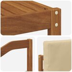 vidaXL Ensemble de canapés d'extérieur 6 Pièces Naturel et Beige