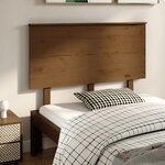 vidaXL Tête de lit Marron miel 124x6x82 5 cm Bois massif de pin