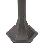 vidaXL Lampe de jardin à piquet 6 Pièces E27 110 cm Aluminium Bronze