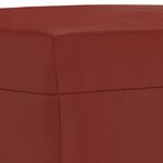 vidaXL Banc Rouge bordeaux 100x35x41 cm Similicuir