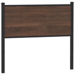 vidaXL Tête de lit chêne marron 107 cm bois d'ingénierie et acier