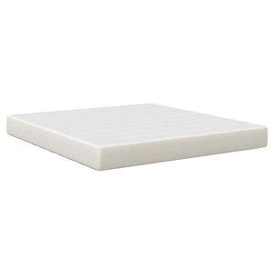 vidaXL Matelas de Lit avec matelas Crème 180 x 200 cm tissu