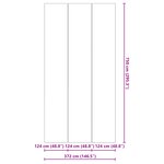 vidaXL Couverture de piscine rectangulaire Noire PVC 750 x 372 cm