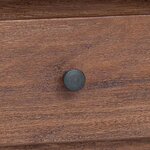 vidaXL Bureau Marron 110 x 30 x 79 cm Bois de Mahogany Massif