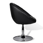 vidaXL Tabouret de bar Noir Similicuir