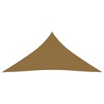 vidaXL Voile d'ombrage 160 g/m² Taupe 3x3x3 m PEHD
