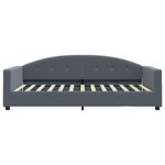 vidaXL Lit de jour avec matelas gris foncé 100x200 cm velours