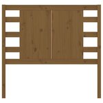 vidaXL Tête de lit Marron miel 106x4x100 cm Bois massif de pin