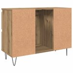 vidaXL Armoire de salle de bain chêne artisanal bois d'ingénierie