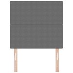 vidaXL Tête de lit LED avec tête de lit Gris clair 100 cm Polyester