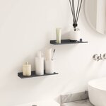 vidaXL Étagère flottante 2 Pièces Anthracite 30 x 9 x 2 5 cm Acier