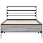 vidaXL Cadre de lit Sonoma gris 80 x 200 cm Bois d'ingénierie