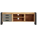 vidaXL Meuble TV 120 x 30 x 40 cm Bois massif de manguier