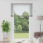 vidaXL Store de Fenêtre avec des rideaux Manuel Argent Aluminium