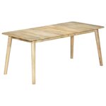 vidaXL Table de salle à manger 180x90x76 cm Bois de manguier massif