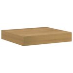 vidaXL Étagère Murale 2 Pièces Marron 23 x 23 5 x 4 cm Bois d'ingénierie