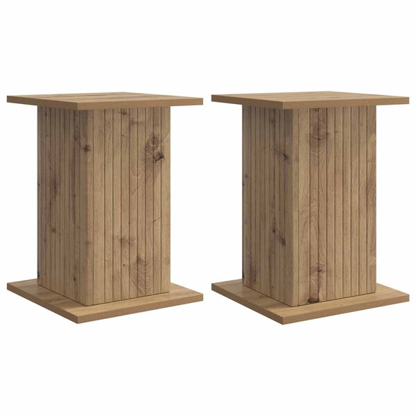 vidaXL Support de Plante 2 pièces Chêne artisanal 30 5 x 30 x 43 cm