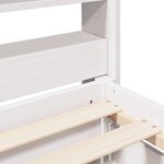 vidaXL Cadre de lit sans matelas blanc 90x190 cm bois de pin massif