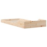 vidaXL Cadre de lit Marron 100 x 220 cm Bois massif en pin