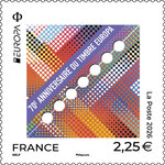 Timbre - Europa - 70ème anniversaire du Timbre Europa - Lettre Internationale