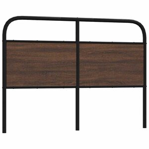 vidaXL Tête de lit chêne marron 120 cm acier et bois d'ingénierie