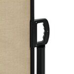 vidaXL Auvent latéral rétractable beige 120x300 cm