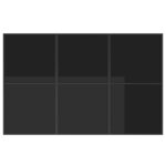 vidaXL Ensemble de salle à manger pour jardin 7 Pièces Noir Acier