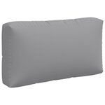 vidaXL Coussins de palette lot de 3 gris tissu