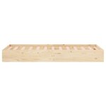vidaXL Cadre de lit sans matelas bois massif 90x190 cm