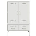 vidaXL Buffet haut blanc 68x39x101 5 cm acier