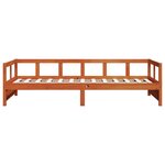 vidaXL Lit de jour sans matelas cire marron 80x200 cm bois pin massif