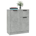 vidaXL Buffet Gris béton 60x30x70 cm Bois d'ingénierie