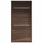 vidaXL Garde-robe chêne marron 100x50x200 cm bois d'ingénierie