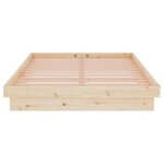 vidaXL Cadre de lit sans matelas bois massif