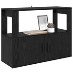 vidaXL Buffet Chêne noir 80 x 30 x 60 cm Bois d'ingénierie