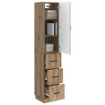 vidaXL Ensemble de Meubles 2 Pièces Chêne artisanal 33 x 34 5 x 87 cm