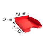 Corbeille À Courrier Ecotray Office - Rouge - X 10 - Exacompta