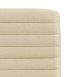 vidaXL Chaises à manger lot de 2 crème tissu