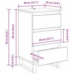 vidaXL Buffet avec tiroir Bois ancien Bois d'ingénierie