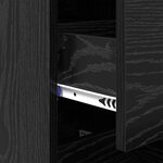 vidaXL Buffet Chêne noir 34 5 x 34 x 90 cm Bois d'ingénierie