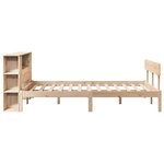 vidaXL Lit bibliothèque sans matelas 140x200 cm bois massif de pin