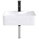 vidaXL Lavabo de salle de bains Noir Mat 48 5 x 37 5 x 13 cm métal