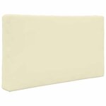 vidaXL Coussin de canapé d'extérieur 3 Pièces Crème Polyester
