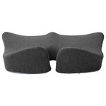 vidaXL Oreiller avec oreiller Gris foncé 50 x 43 x 10 cm Coton