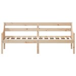 vidaXL Lit de jour sans matelas 90x190 cm bois de pin massif