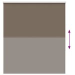 vidaXL Store enrouleur occultant café 130x175cm largeur du tissu