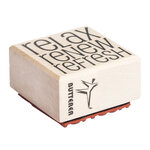 Tampon en bois Relax Renew Refresh 4x4cm